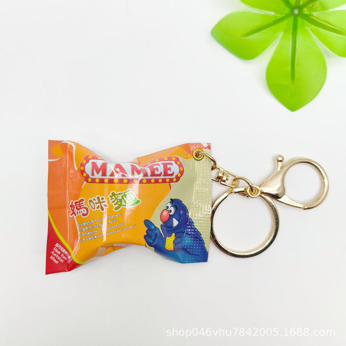 Wholesale New simulation snack bag, car keychain, couple pendant, backpack pendant
