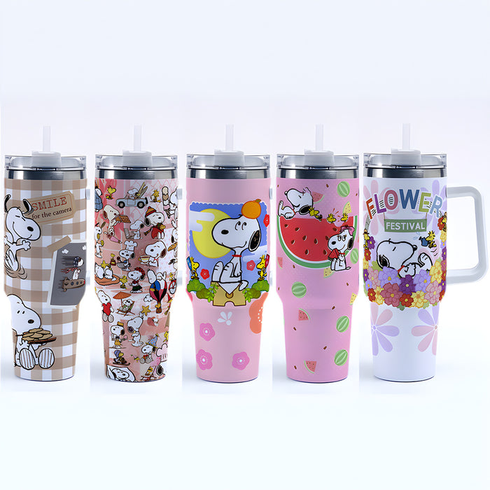 Wholesale Cartoon  Printed 40oz Stainless Steel Thermos ice bullies cup