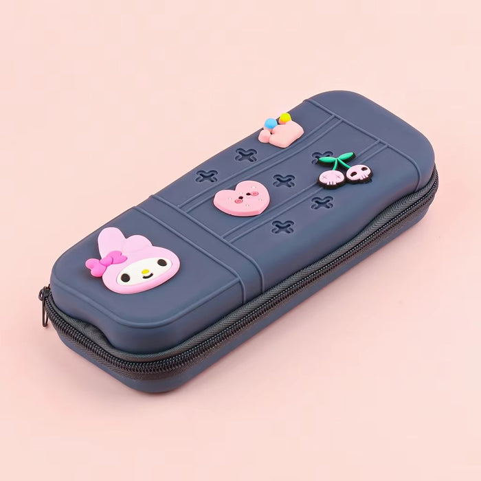 Wholesale Cute Cartoon Silicone Pencil Case DIY Creative Students Stationery Organizer Bag MOQ≥10
