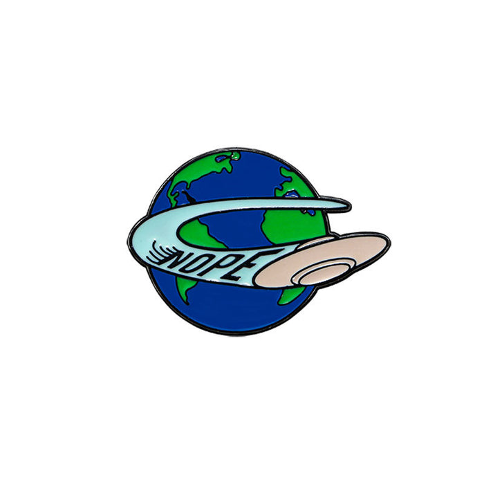 Wholesale Small brooch, environmentalism, green environmental protection, earth metal badge, backpack decoration