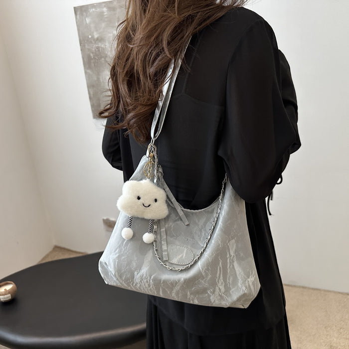 Wholesale Fashion shoulder bag, crossbody bag, simple and casual soft surface, large capacity commuting bag