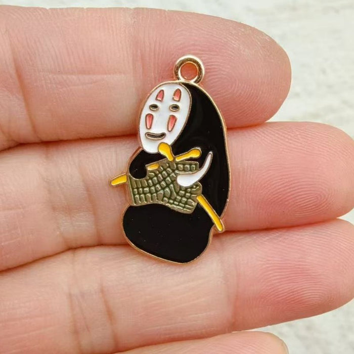 Wholesale 10pcs Anime Alloy Oil Drip DIY Pendant Decoration Ornament