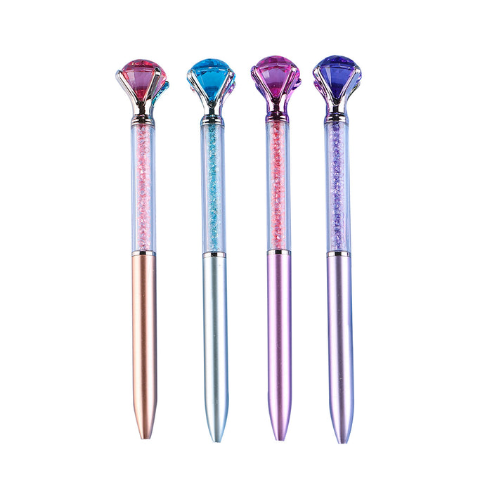 Wholesale Imitation Metal Rod Large Diamond Ballpoint Pen