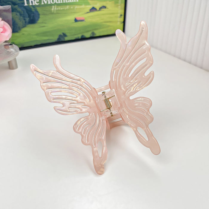 Wholesale Holographic Mermaid Hair Claw Clip Large PVC Women' s Hair Styling Accessory