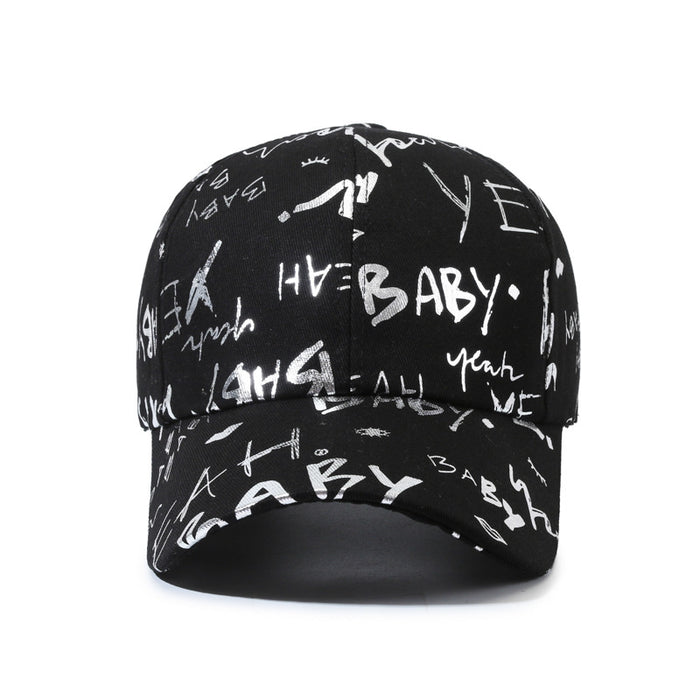 Wholesale Versatile baseball cap, letter printed duckbill cap, casual sports sun hat