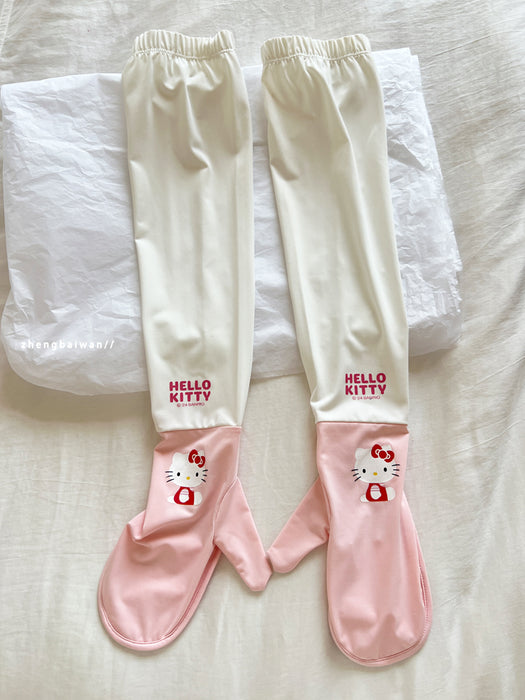 Wholesale Summer Sunscreen Ice Silk Non-slip  Gloves Cute Full-finger Thin Anti-driving Gloves