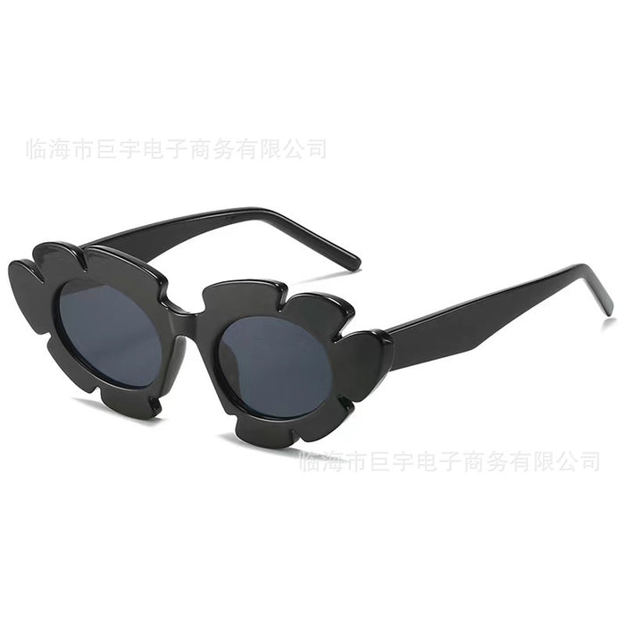 Wholesale New Sunflower Sunglasses Fashionable Flower Shaped Funny Decorative Sunglasses Glasses