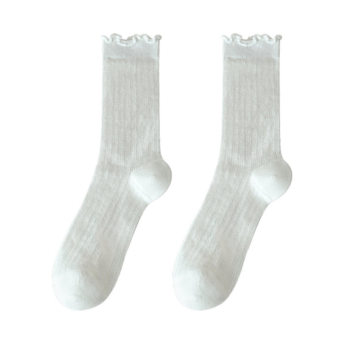 Wholesale Lightweight socks, mid tube socks, stacked socks, breathable, odor proof, sweat absorbing