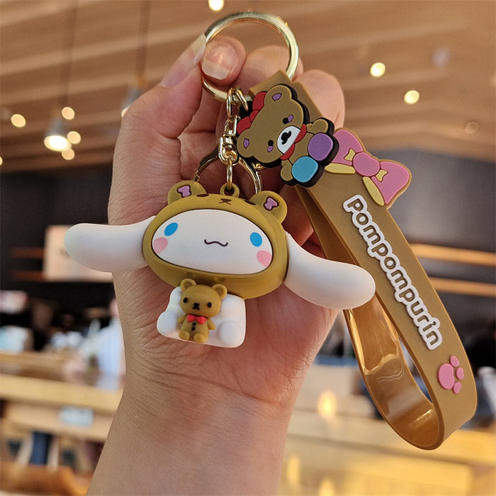 Wholesale Cartoon Silicone Doll Keychain JDC-KC-ZhuoRan018