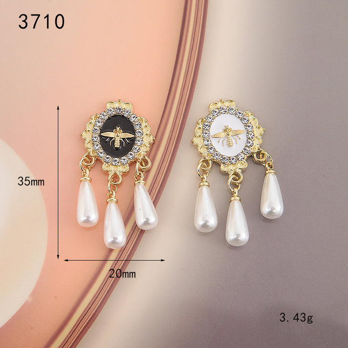 Wholesale Alloy Accessories Pearl Tassel Love Pendant Accessories