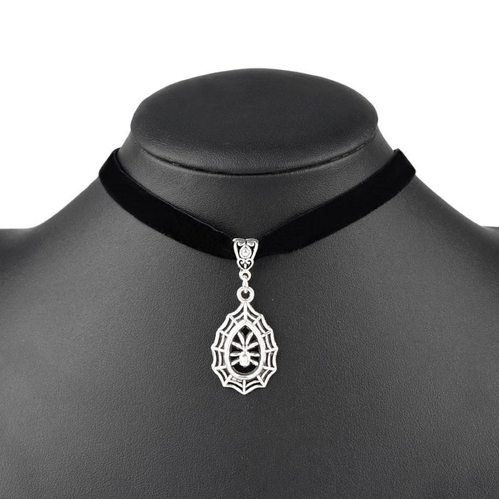 Wholesale Punk Velvet Retro Spider Collar Necklace Jewelry Gift