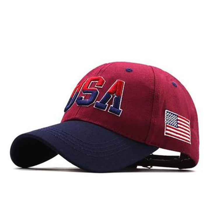 Wholesale Embroidered baseball cap with the letters USA