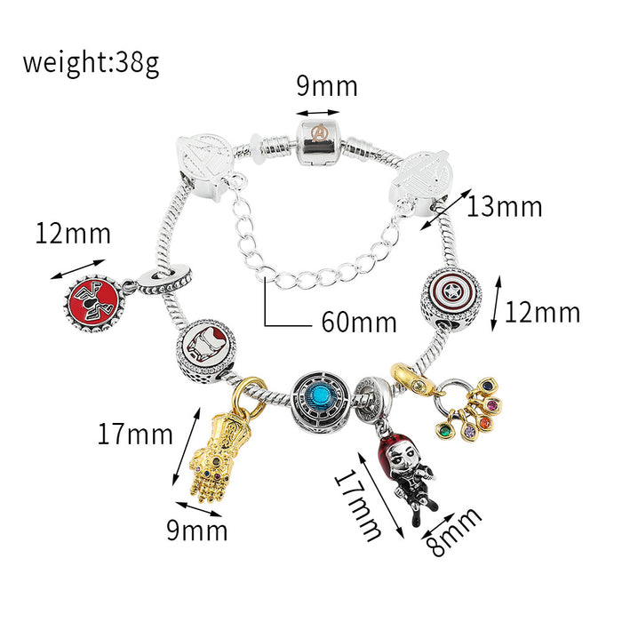 Wholesale Cartoon Anime Alloy Beaded Bracelet JDC-BT-ZhuoS006