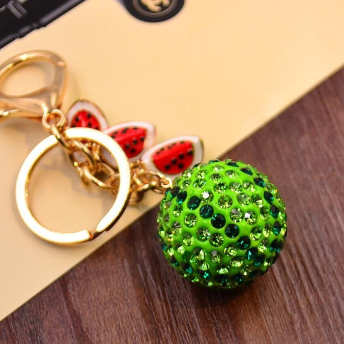 Wholesale Car keychain creative bag pendant metal keychain ring