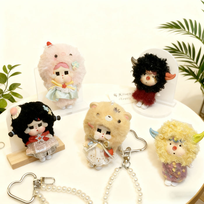 Wholesale Cute plush doll keychain