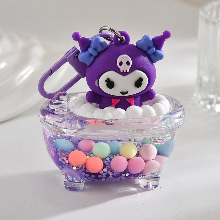 Wholesale Cartoon Quicksand Swim Ring Keychain