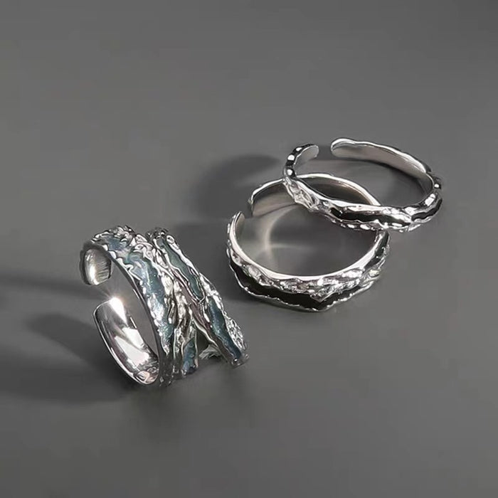 Wholesale Retro ring for men and women, niche, high-end, personalized, fashionable, and elegant. Open mouth ring