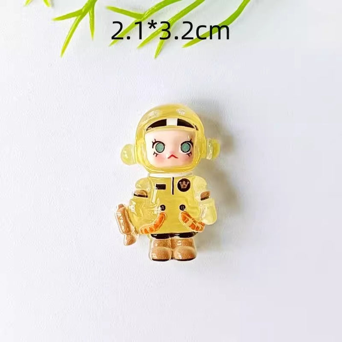 Wholesale Cute Astronaut Refrigerator Magnet Refrigerator Magnetic Sticker Personalized Creative Message Board Decorative Sticker