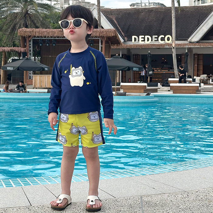 Wholesale Long sleeved sun protection swimsuit, split body quick drying swimsuit, vacation swimsuit