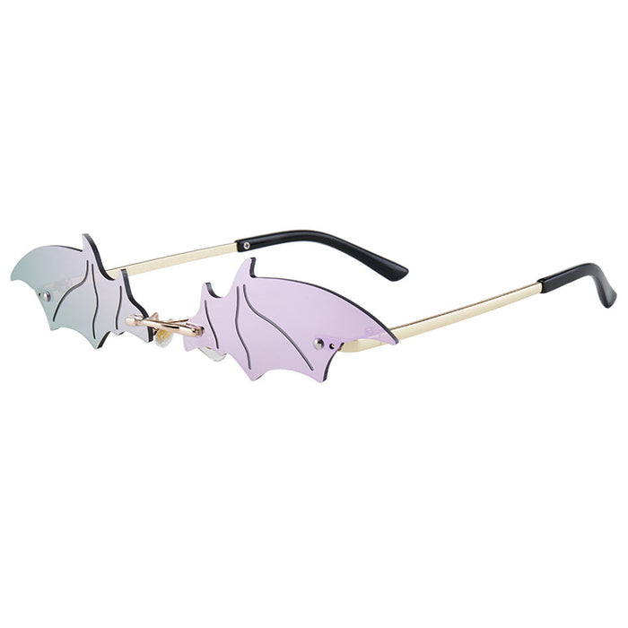 Wholesale Bat sunglasses exaggerated styling sunglasses without sunglasses