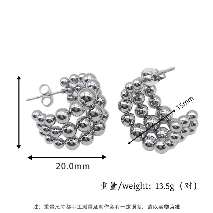Wholesale Earrings, fashionable and high-end earrings, titanium steel earrings
