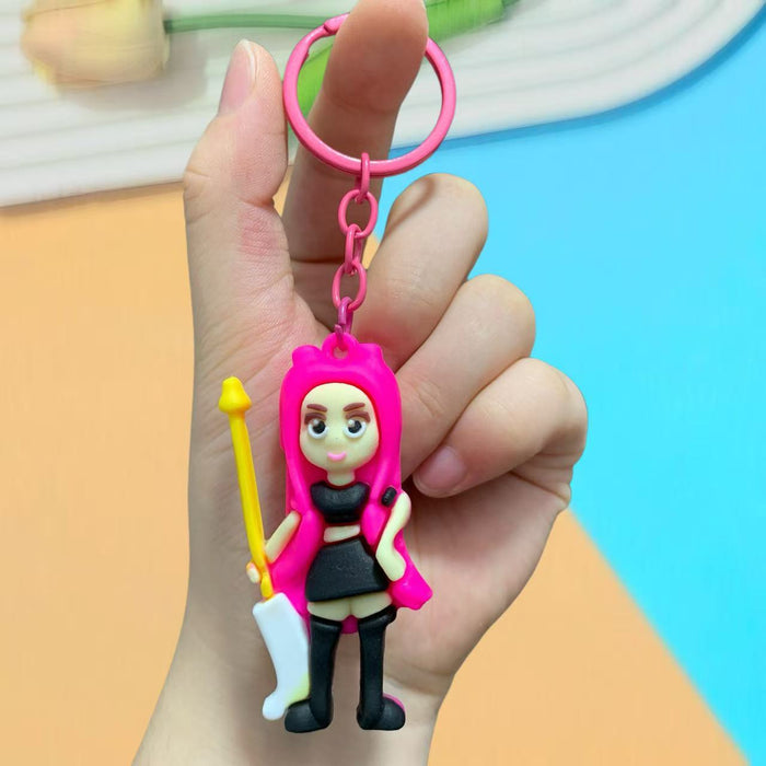 Wholesale KPOP Doll Car Keychain Bag Pendant Soft Rubber