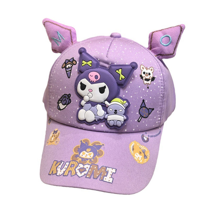 Wholesale Children's baseball cap anime cartoon cute duckbill cap, children's sun protection and sunshade hat