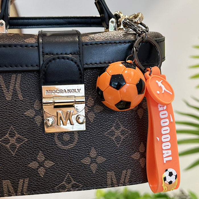 Wholesale Simulated Mini Football Keychain Football Match Souvenir Gift Acrylic Backpack Pendant