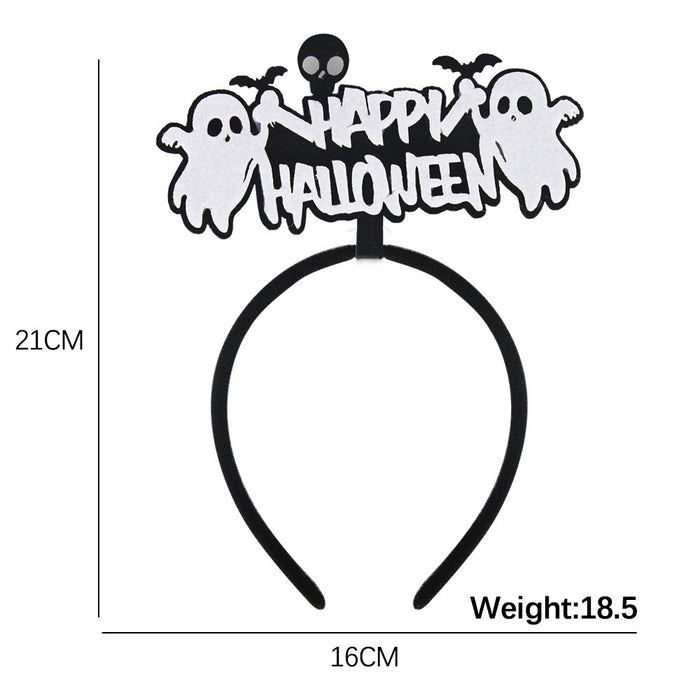 Wholesale Headband With  Bat And Pumpkin Decor Chic Party Prop Hair Accessory