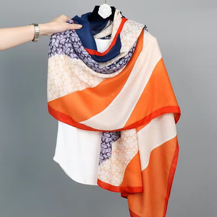 Wholesale Scarves Shawls High-end and Cold Resistant Scarves for Women Fashionable Prints Elegant and Warm Temperament Shawls JDC-SF-MC006