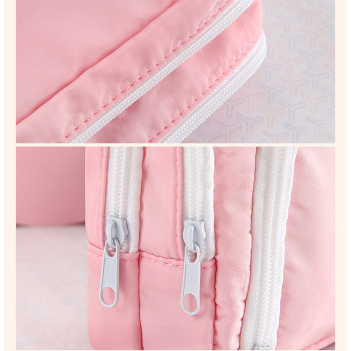 Wholesale Polyester Cartoon Dog Print Pencil Case Cute Student Stationery Pouch For School Girls Storage Bag