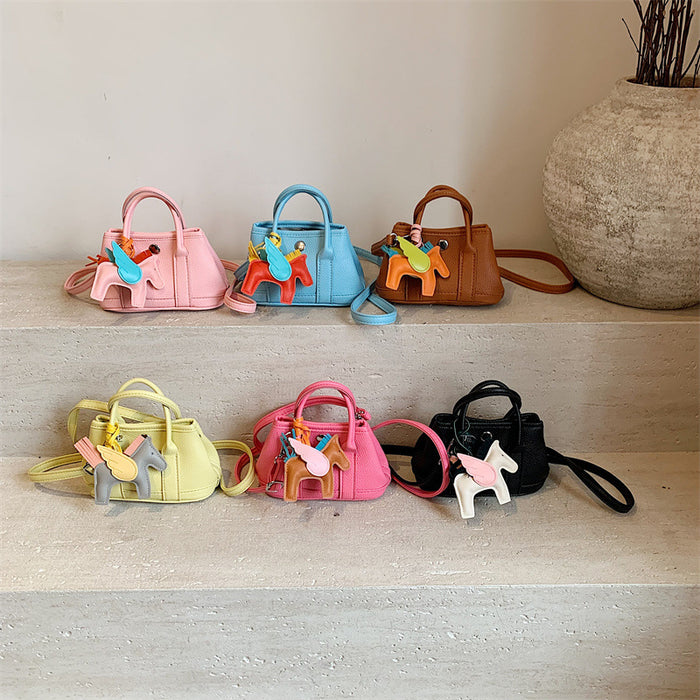 Wholesale Children's bag with high-end lychee pattern mini garden bag, girls' parent-child fashion show crossbody bag