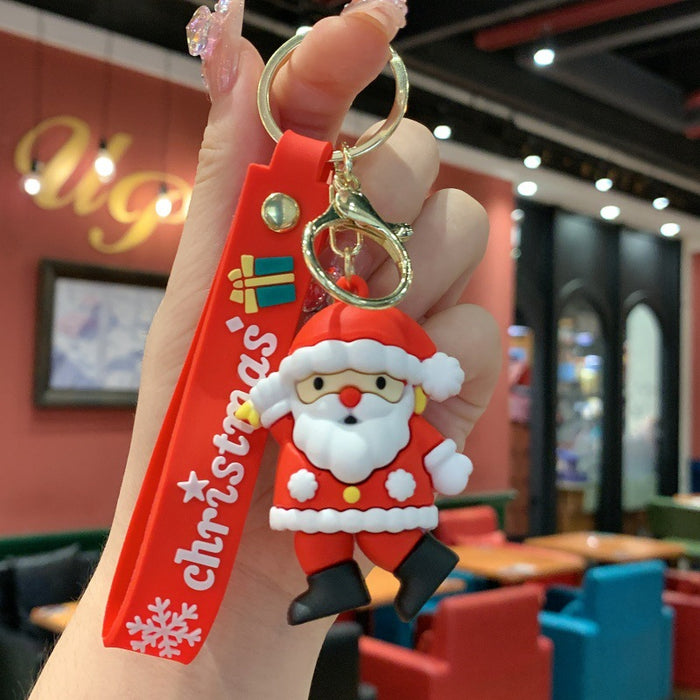 Wholesale Cartoon Cute Christmas Snowman Keychain