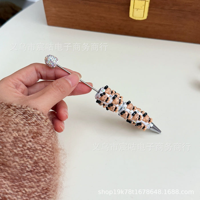 Wholesale Rhinestone DIY Beaded Pen Cartoon Theme for Party Favors and Everyday Use minimum quantity: 2