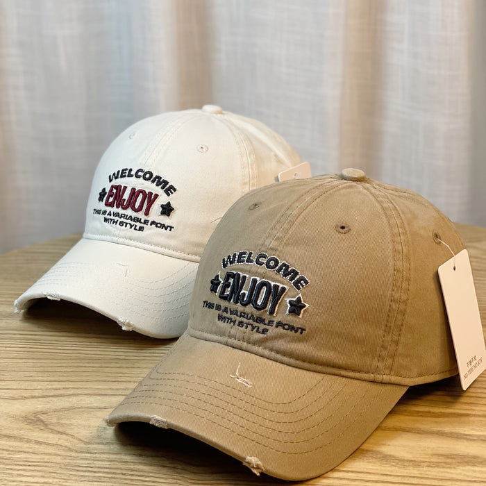 Wholesale three-dimensional embroidered letters baseball cap children's sunshade cap small face