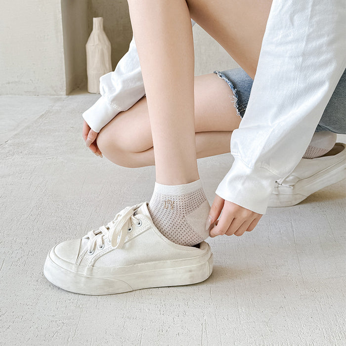 Wholesale Short tube socks, breathable mesh, lightweight and breathable boat socks