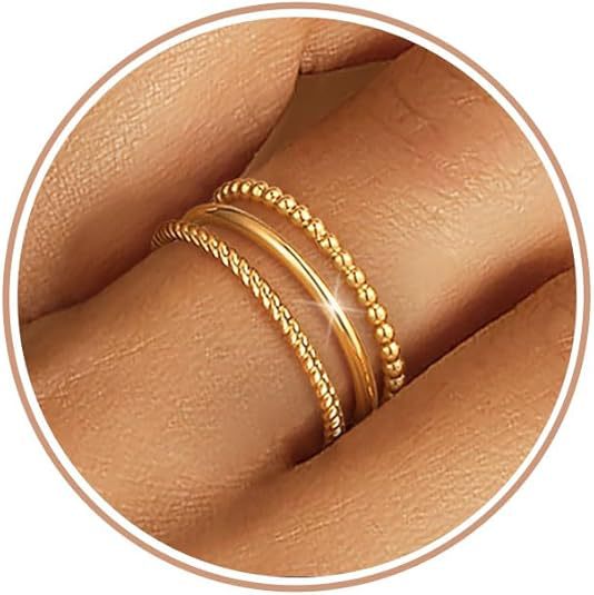 Wholesale Three layers of high-grade diamond Fried Dough Twists net overlay ring micro inlay design luxury ring