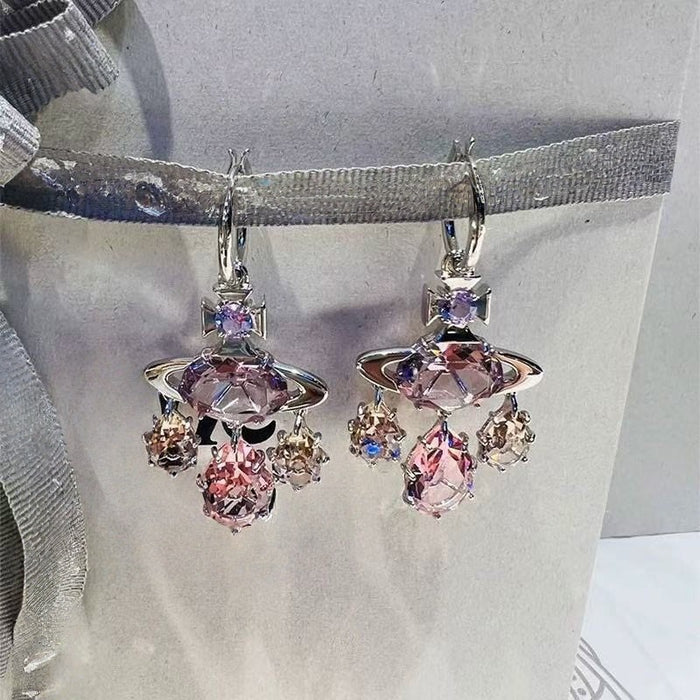 Wholesale Dreamcatcher Earrings for Women Colorful Sparkling Zircon Earrings