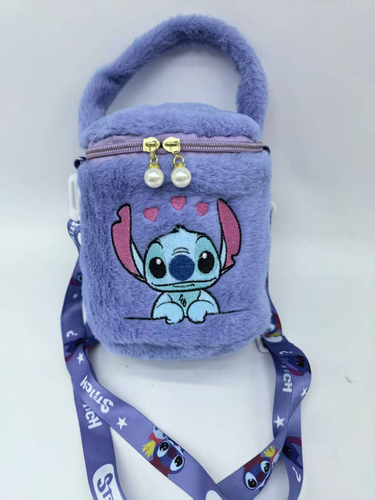 Wholesale Cute cylindrical plush shoulder bags that can be carried by hand