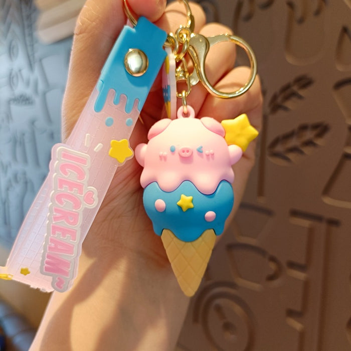 Wholesale Cartoon Doll Silicone Keychain JDC-KC-MingT277