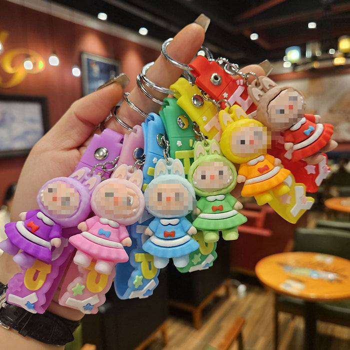 Wholesale Cartoon Little Sheep Keychain Cute Doll Couple Mobile Phone Bag Pendant Small Gift