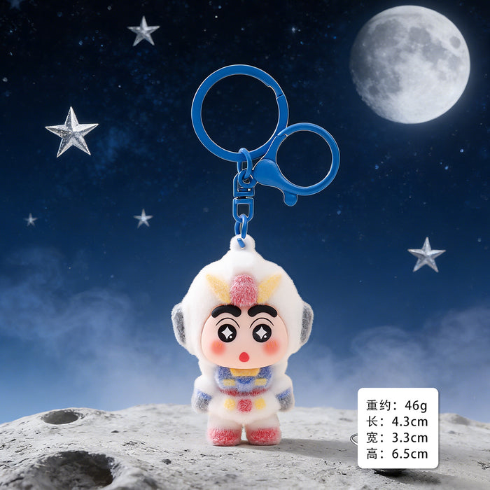 Wholesale Flocking Cartoon Keychain Cute Design Bag Charm Christmas Accessory MOQ≥3