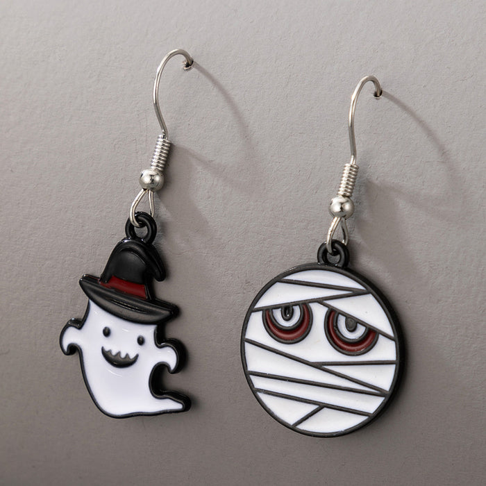 Wholesale Halloween Alloy  Earrings Pumpkin Ghost Design Party Jewelry Accessory MOQ≥2