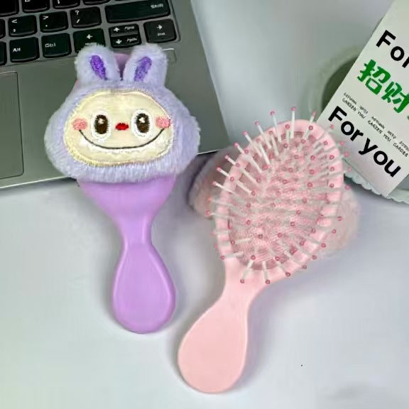 Wholesale Cute cartoon plush hair ties in various colors.