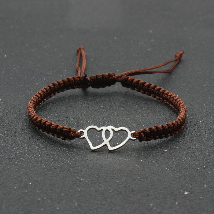 Wholesale Stainless Steel Bracelet Hand Woven Adjustable Red String Bracelet