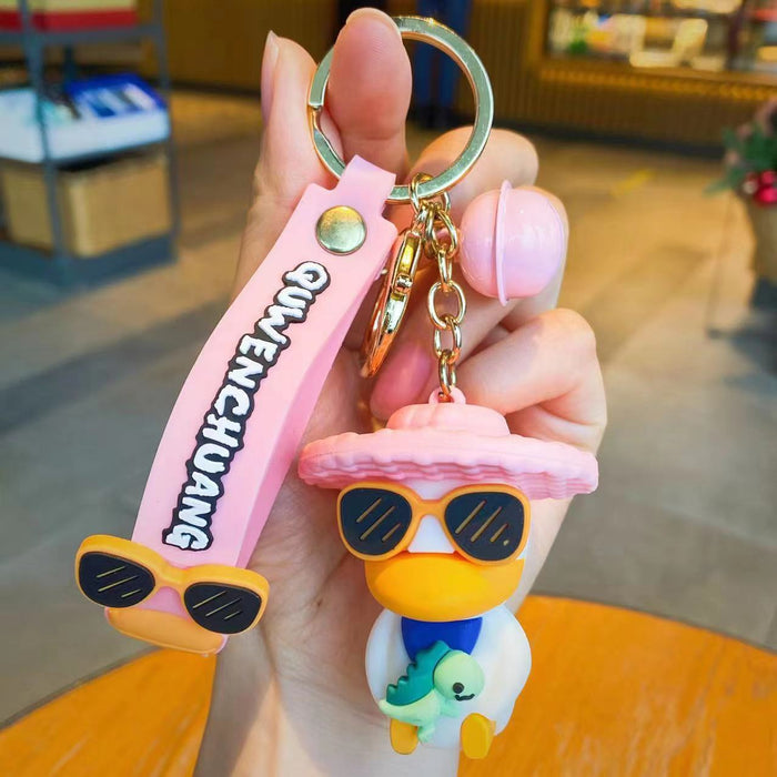 Wholesale fashion duck lovely accessories key chain JDC-KC-JShi001