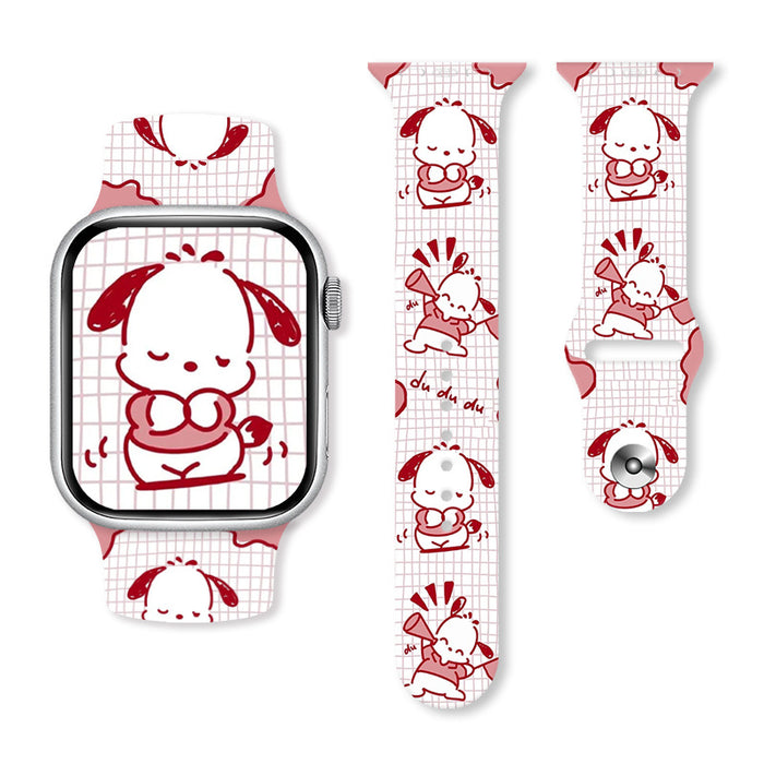 Wholesale Cartoon Silicone Strap Suitable for Apple Watch Strap (S) JDC-WD-NuoQi002