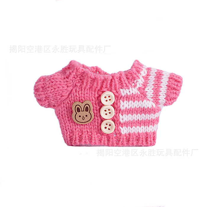 Wholesale 6pcs/set Only Clothes Are Suitable for Vinyl Dolls,  Plush Dolls and Other Wearable Wool Clothes to Change Clothes