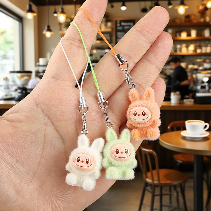 Wholesale Cartoon Velvet Rabbit Keychain Student Backpack Charm