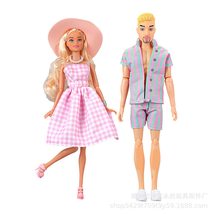 Wholesale Doll clothing design movie with model couple doll clothes